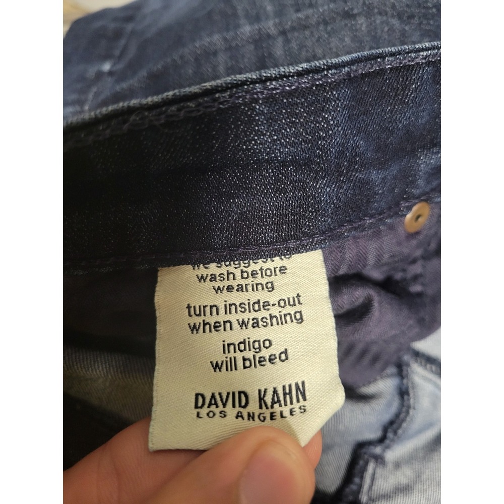 David Kahn Brenda Pencil Leg Jeans Size 29‎ Dark Wash Denim - Picture 5 of 12